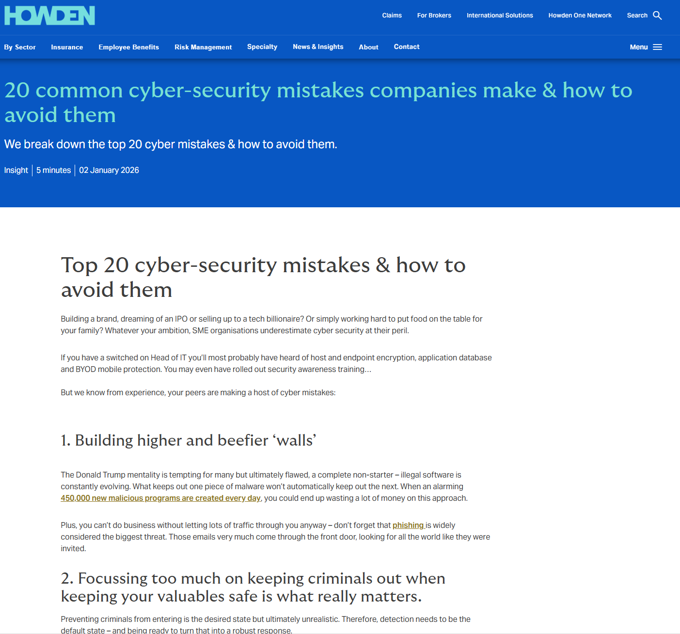 20 common cyber-security mistakes companies make
