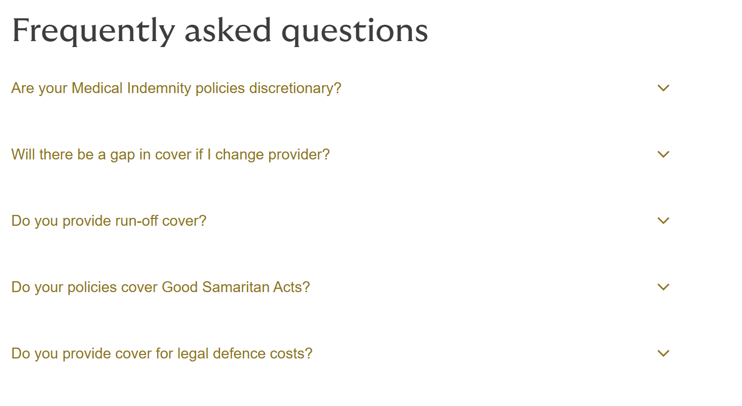 medical indemnity insurance faqs