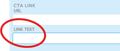 Link text text field