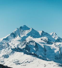 Snowy mountain range
