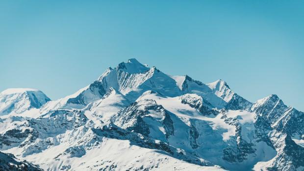 Snowy mountain range
